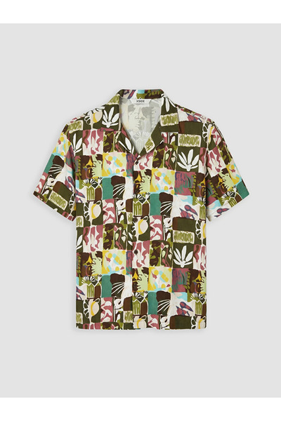 LC Waikiki Mixed Relax Fit Patterned Viscose Men's Shirt