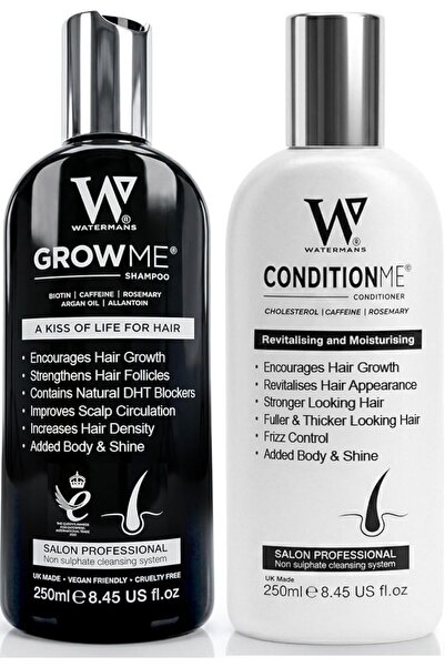 Grow Me Watermans Growth Shampoo and Conditioner Routine Set for Anti-Thinnin...