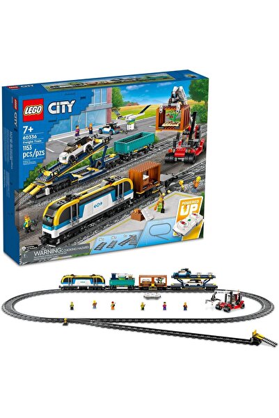 LEGO City Freight Train Set, 60336 Remote Control Toy for Kids Aged 7 Plus wi...