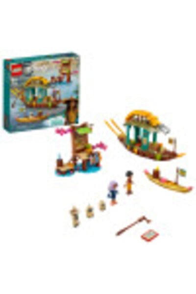 LEGO مجموعة بناء قارب ديزني بون 43185؛ لعبة خيالية للأطفال مع شخصيات ديزني (2...