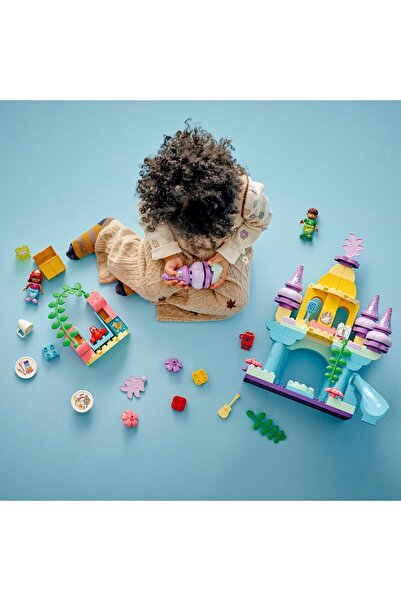LEGO دوبلو |   قصر أرييل السحري تحت الماء من ديزني، لعبة بناء حورية البحر الص...