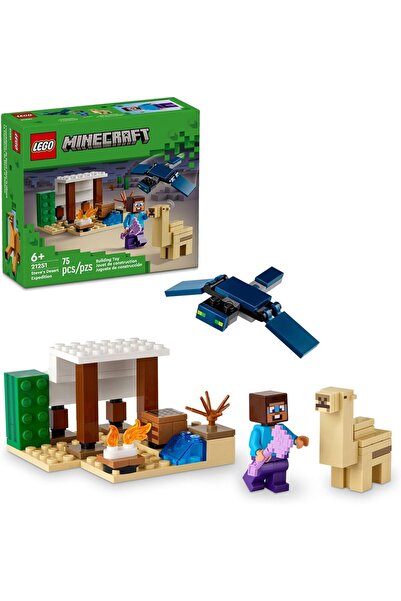 LEGO Minecraft Steve's Desert Expedition Building Toy, Minecraft House and Ac...