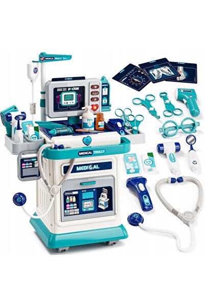 MalPlay Set medical mobil pentru copii Hello Doctor, cu pana la 37 de piese s...