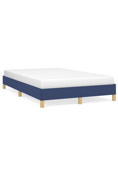 vidaxl Cadru de pat fără saltea Albastru 120x190 cm țesătură