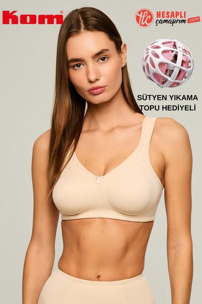 Kom Women's Premium Series Wire-Free, Support-Free, Non-Cupped, Perfect Gathe...