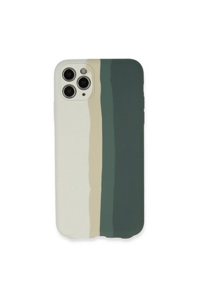 Generic Brand Apple iPhone 11 Pro Case Ebruli Launch Silicone - White-Gray