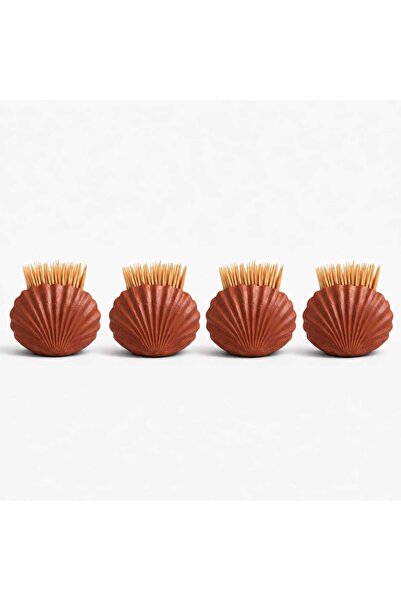 Karra Art Seashell Shaped Toothpick Holder 2 Pack
