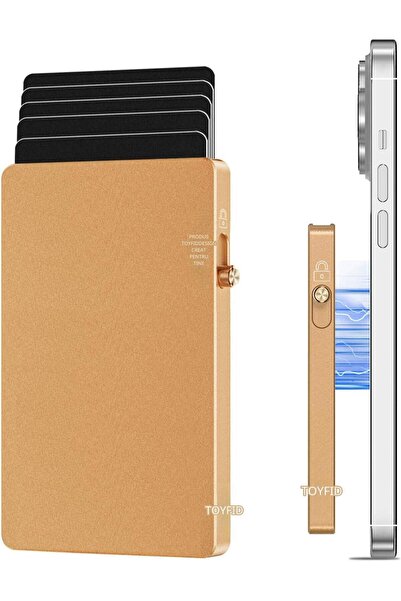 TOYFID Μαγνητικό Πορτοφόλι για Κάρτες, MagSafe, Μεταλλικός Εξολκέας, Συμβατό ...