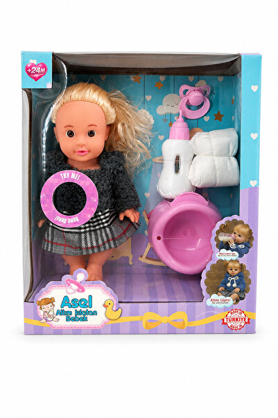 Toyx Asel 35 cm Altını Islatan ve Konuşan Et Bebek