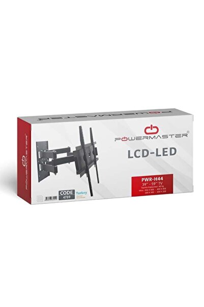 Powermaster PWR-H44 39''-55'' Çift Kollu Kilitli Hareketli Duvar Askı Aparatı