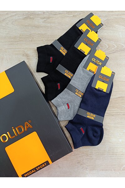 olida Men's Booties Socks Summer Modal Seamless Luxury 4 Pairs