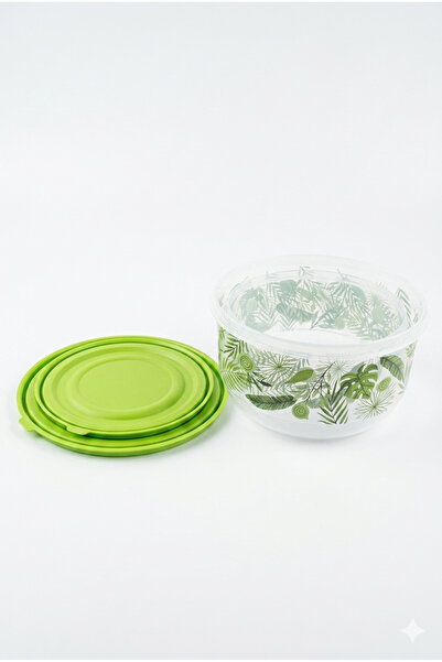 Mira Home Set de recipiente rotunde din plastic pentru depozitarea alimentelo...
