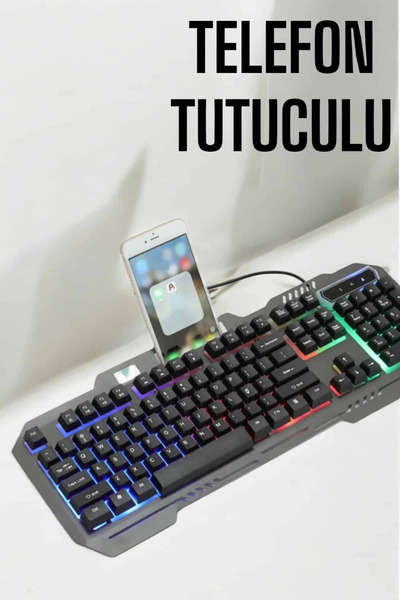 Genel Markalar ® Klavyesi Q Klavye RGB Işıklı Mouse Hediyeli