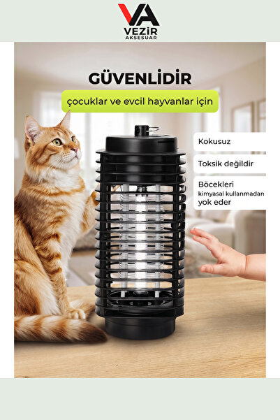 Vezir Aksesuar LED Işıklı Sinek Öldürücü 4W – Modern Tasarım, Güçlü Etki, Dört Mevsim Koruma