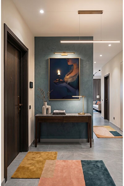 lawhat Modern Painting Depicting This Painting Shows a Poetic Scene of a Woma...