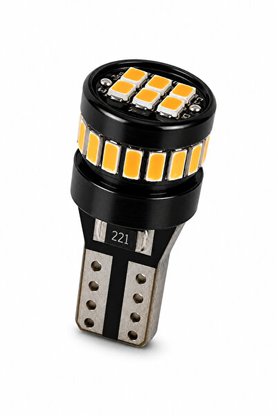DuoLight T10 WY5W Amber Turuncu LED Ampul 360° Aydınlatma Canbus Hatasız Sinyal Park ( 1 Adet )