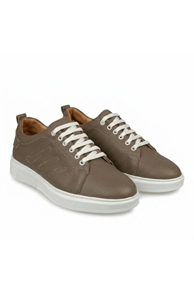 Mario Lavalle 100 - Pantofi Sport Barbati din Piele Naturala Khaki