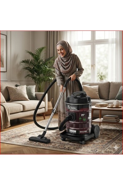 alharbi22est Purple Royal 21 Liters 2000 Watts Bucket Vacuum Cleaner