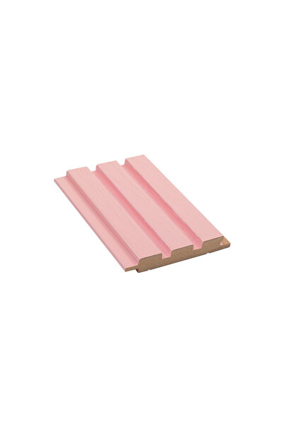MASAY DEKOR AHŞAP LAMBİRİ DUVAR PANELİ - PATİNE PEMBE - 18 MM