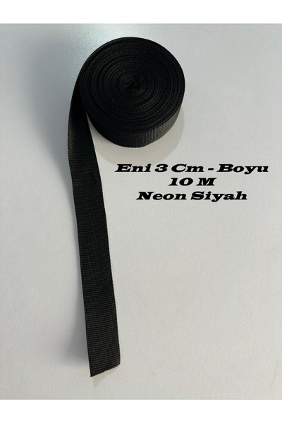 Evamax Design Premium Kolon Şerit Biye 3 cm (30 mm) Eninde - 10 Metre Boyunda Canlı ve Neon Renk Seçenekleri Çanta Ev Tekstili Eva Paspas Şeridi