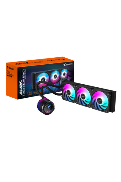 Gigabyte AORUS WATERFORCE X II 360mm Μαύρο AIO Υδρόψυκτο Ψυγείο CPU