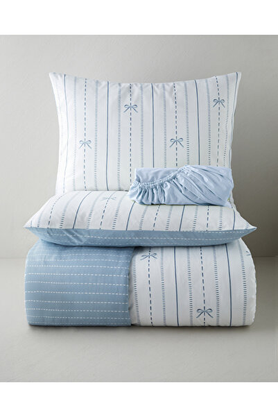 English Home Ribbon Line Kolay Ütülenir Çift Kişilik Nevresim Takımı 200x220 ...