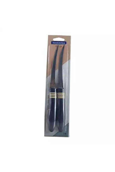 TRAMONTINA Cor And Cor Tomato Knives Set, Kitchen tool set of 2 Pieces, Dark ...