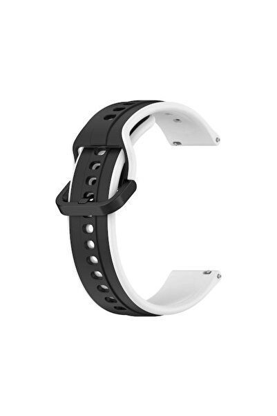 OEM Δίχρωμο λουράκι σιλικόνης μαύρο (Mi Watch)