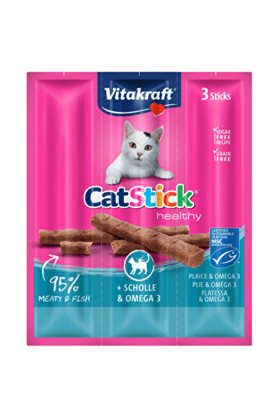 Vitakraft Recompense pentru pisici Cat Sticks cu Cambula si Omega 3 18g