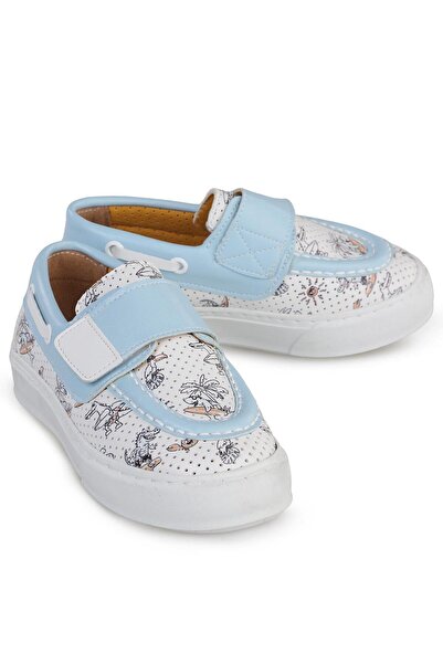 Civil Sport Palm Tree Printed Sports Shoes - Blue, Sizes 27-31