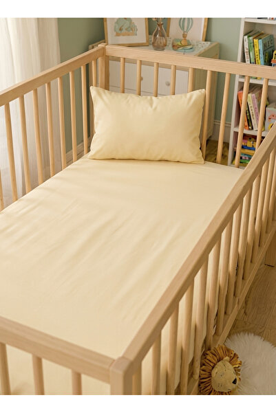 ngn collection Set of 2 100% Cotton Poplin Baby Elastic Sheets and Pillowcase...