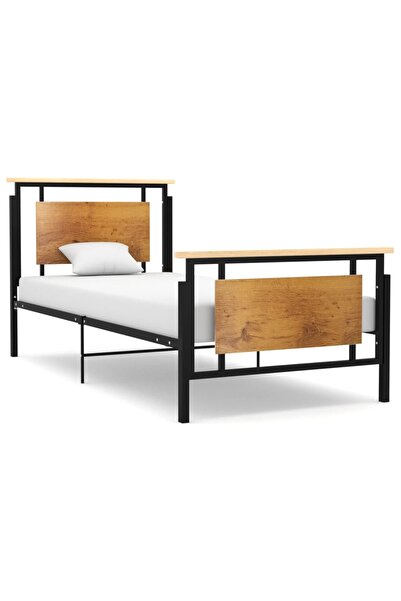 vidaxl Cadru de pat, 90 x 200 cm, metal