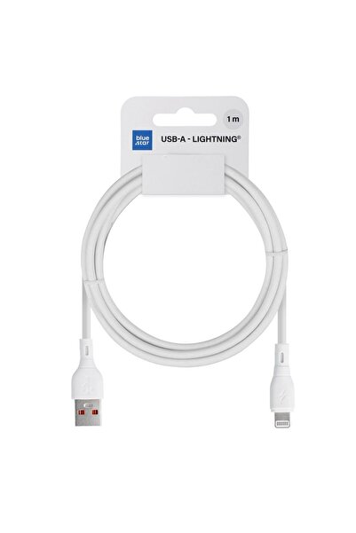 Bluestar Cablu USB USB-A - Lightning 1 m Alb