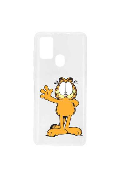 OEM Husa compatibila cu Samsung Galaxy A21s Silicon Transparenta Model Garfie...