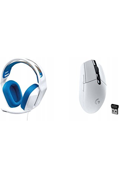 logitech g1 Căști cu fir cu microfon Logitech G335, circumaurale, albe, pentr...