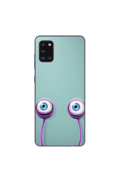 OEM Калъф, съвместим със Samsung Galaxy A31, силиконов гел TPU, с шарка  "Очи...