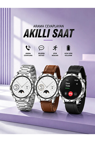 ARMÜZ Smart Watch Notification Vision Voice Call Multiple Cord Gps Tracking