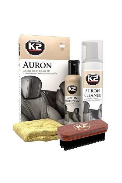 K2 Set solutie pentru curatarea si intretinerea suprafetelor din piele, Auron...