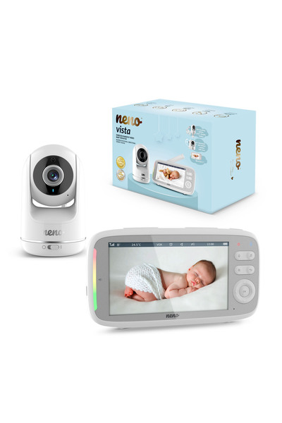 Nenoks Niania electronică Neno Vista Cameră Termometru Senzor de mișcare Cânt...
