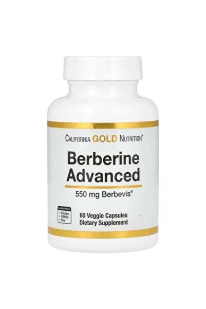 California Gold Nutrition , Berberine Advanced,550 mg Berbevis-60 Veggie Caps...