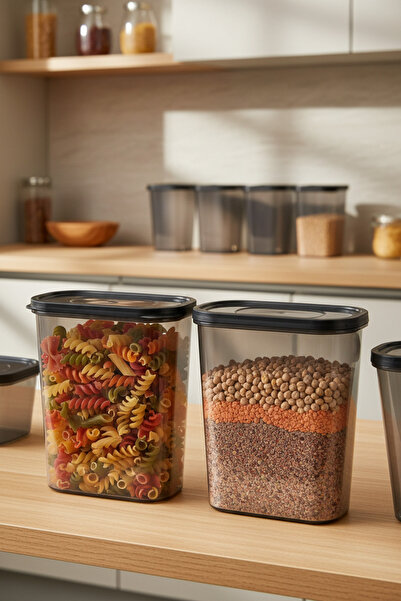 YAZICI Set of 2 2 Liter Food Storage Containers with Lids |   Storage Box for...