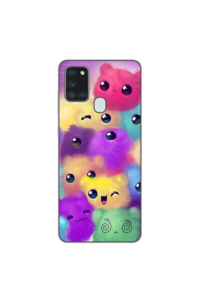 OEM Калъф, съвместим със Samsung Galaxy A21s, от силиконов гел TPU, с цветен ...
