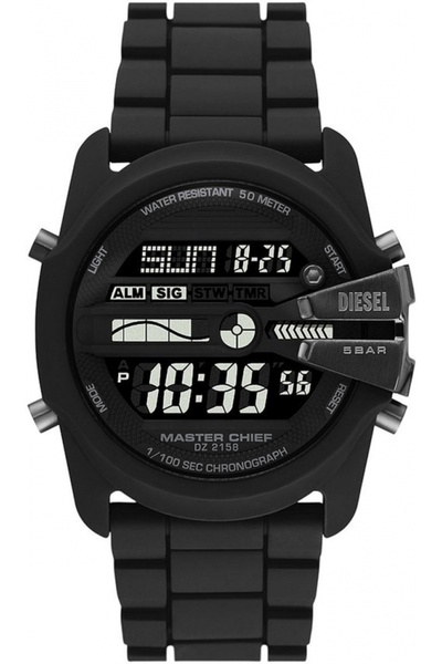 Diesel Ceas sport negru pentru bărbați DZ2158