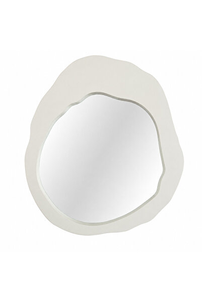 Kiana White Harp Framed Mirror