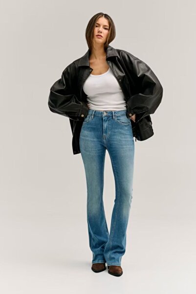 Guess Pantaloni denim pentru femei albaștri