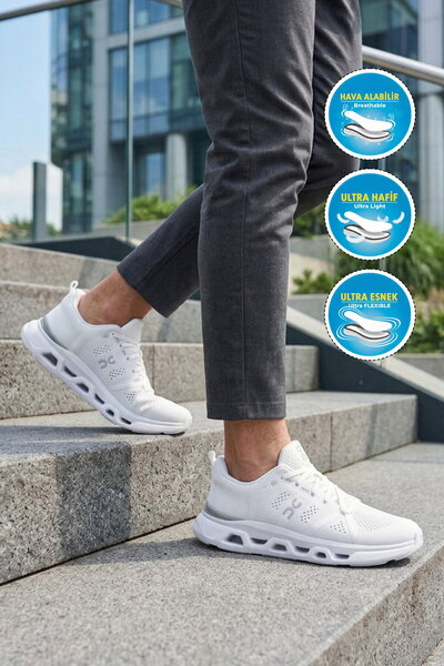 WALKWAY White-Ice Mesh Lightweight Flexible Men's Sports Shoes Vista 160 m