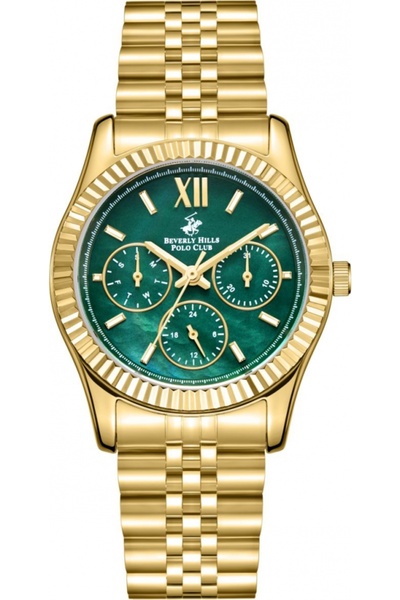Beverly Hills Polo Club Ceas de damă BEVERLY HILLS BP3169C.170, verde, la modă.