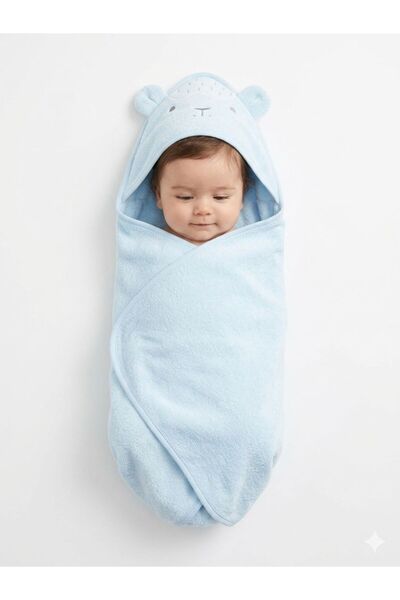 DAY BY DAY Newborn Baby Towel with Hood Suitable for Newborns to 9 Months Old