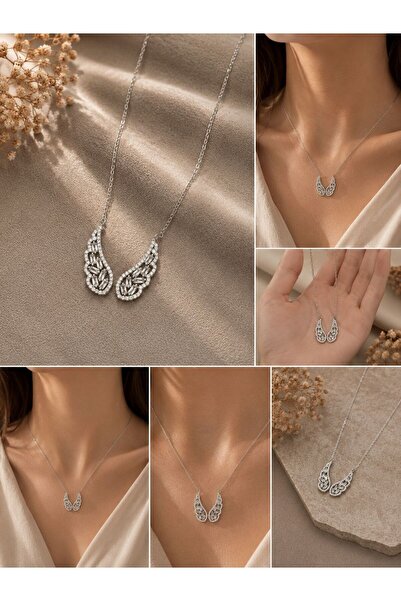Sultana Jewelry Melek Kanadı 925 Ayar Gümüş Kolye