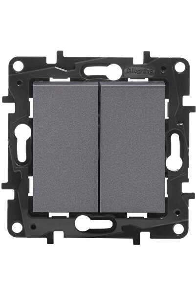 Legrand Niloe Step Conector tip candelabru 10A - culoare oțel 863405B